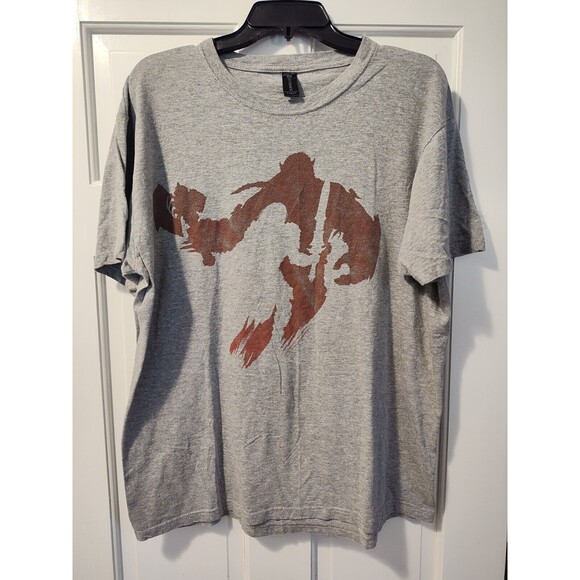 World of Warcraft Men's Large Exclusive Orc Human T-Shirt Gray Fast Shipping USA - Picture 10 of 11